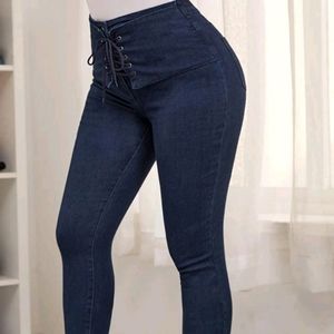 High waist skinny jeans